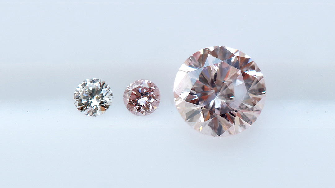 天然 ピンクダイヤモンド ダイヤモンド Siクラス K18 プラチナリング ベル Bizoux ビズー公式